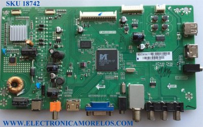 MAIN / WESTINGHOUSE B12104752 / T.MS3391.E72 / T.MS3391.E72-39A1.05-AUO / PANEL T390HVN01.0 / MODELO UW39T7HW